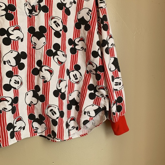 Disney Mickey Mouse Face Pullover shirt cotton vintage 90’s top - Picture 5 of 8
